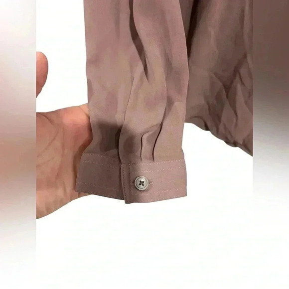 Loft Mauve Purple XS Long Sleeve Blouse Workwear Office Professional Teacher - Picture 6 of 7